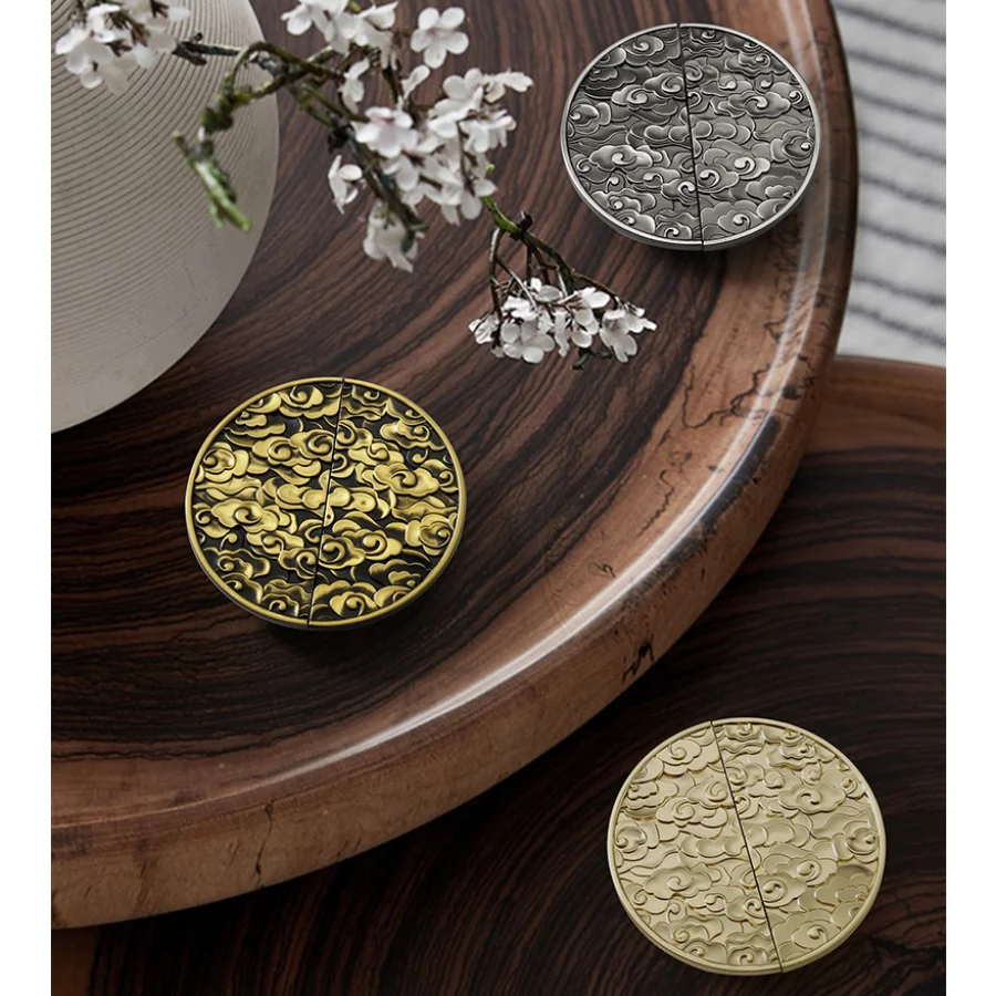 New Chinese Style Auspicious Clouds Furniture Handles Advanced Rounded Wardrobe Cabinet Wine Cabinet TV Cabinet  Handles