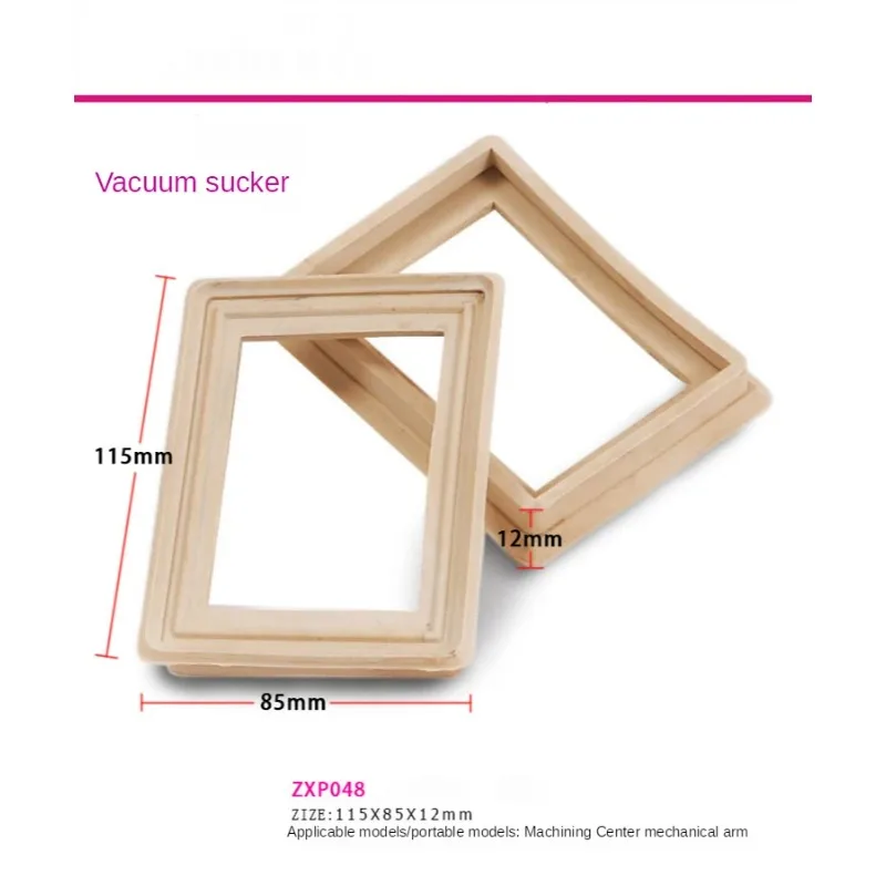 115x85x12mm Woodworking CNC Machining Center Accessories Vacuum Chuck Edge Banding Machine Parts Suction Pads