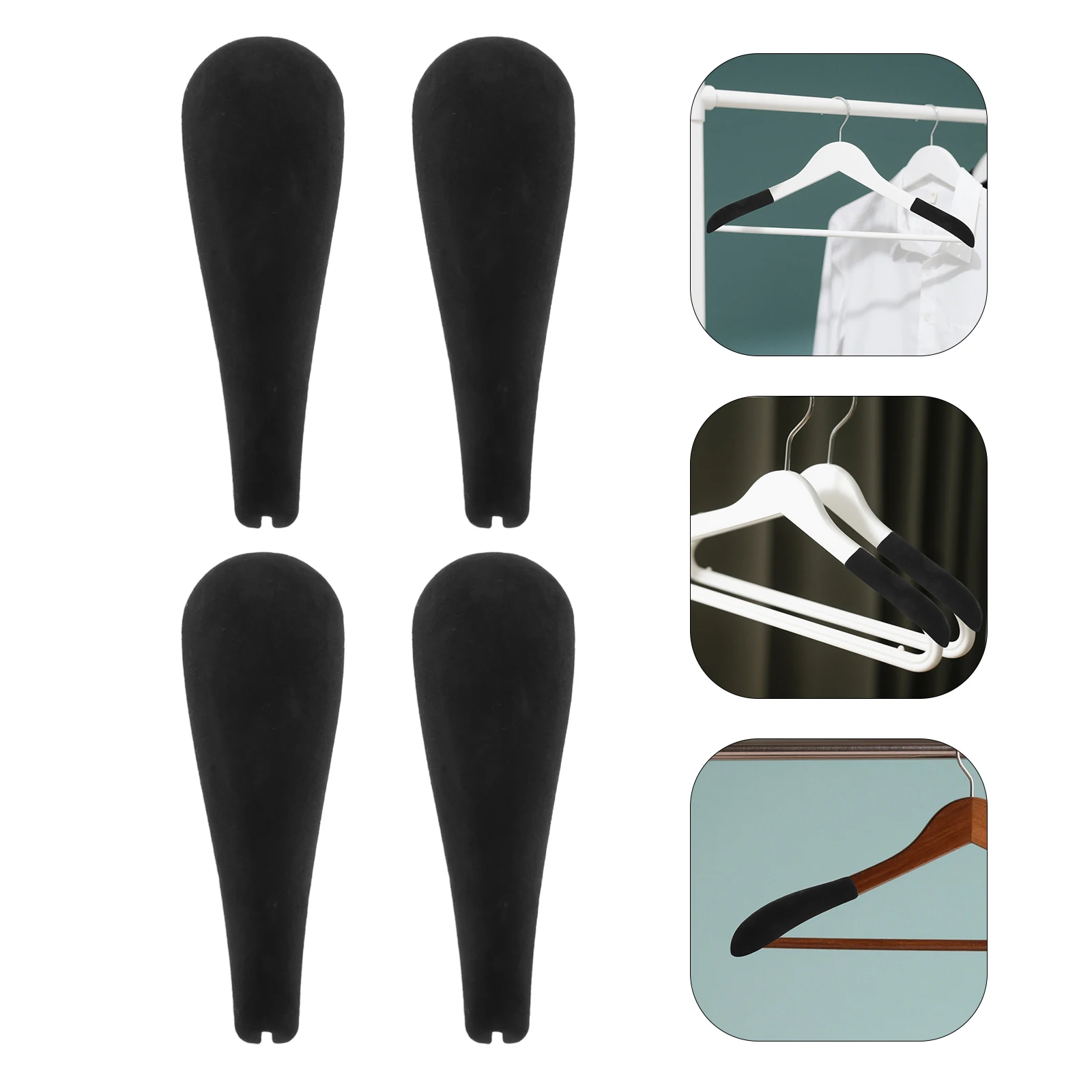 

Alipis 10 Pack Velvet Flocked Clothes Hanger Pads Anti Shoulder Protectors Shaping Comfort Grip