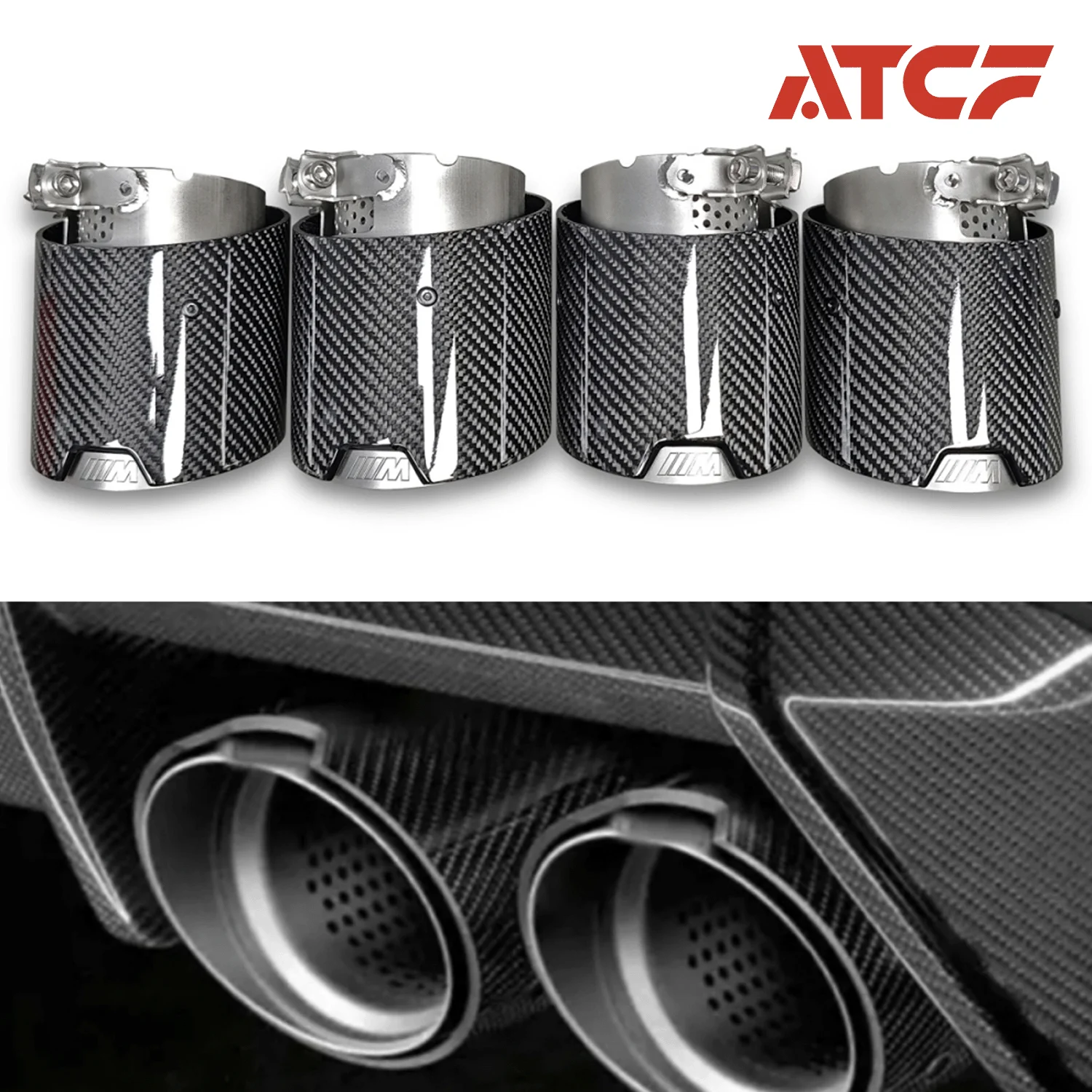 For BMW G80 G81 G82 G83  Carbon Fiber Exhaust Tips