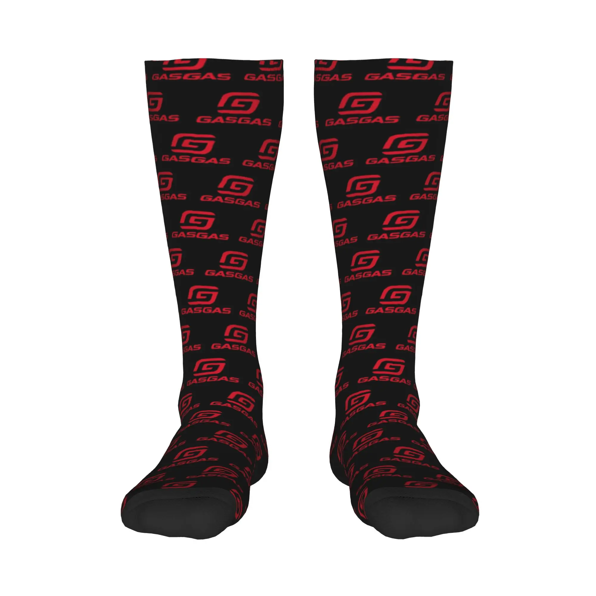 

All Seasons Crew Stockings Gasgas Plaid Logo Socks Harajuku Fashion Hip Hop Long Socks Accessories for Men Women
