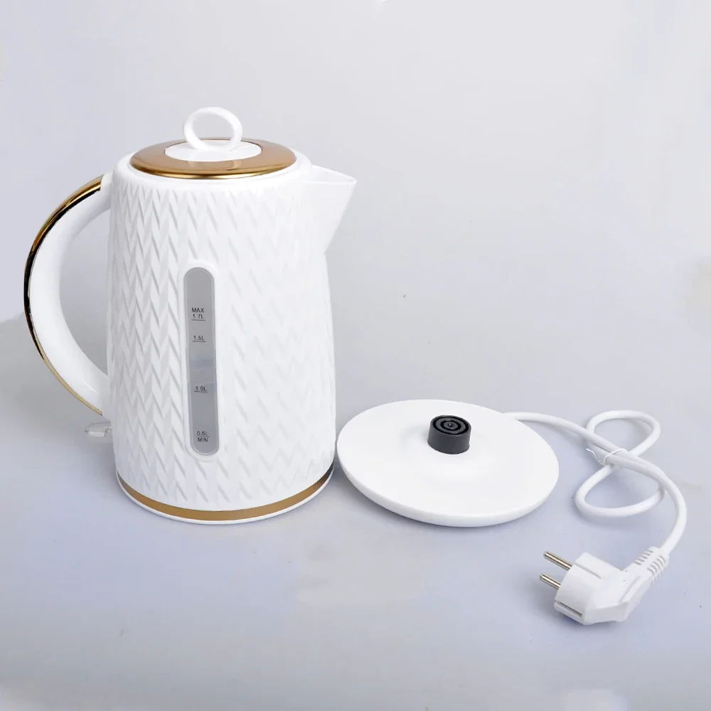 

Электрический чайник Houselin, с защитой от быстрого кипячения и сухого кипячения, водонагреватель с двойными стенками, 1,7 литра, зажигалка 2000 Вт