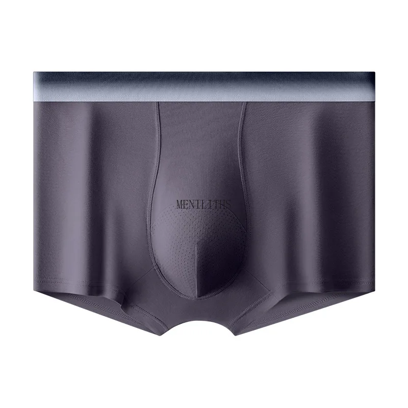 Cotton Men's Underwear with Gradient antibacterial effect, Breathable Comfortable crotch Mid waist Mesh Underwear for men boxer