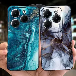 For Infinix Hot 40 40i 40Pro Case Hot40 Hot40i 2024 Fashion Marble Moon Soft Silicon Slim Phone Cover For Infinx Hot 40 Pro 40i