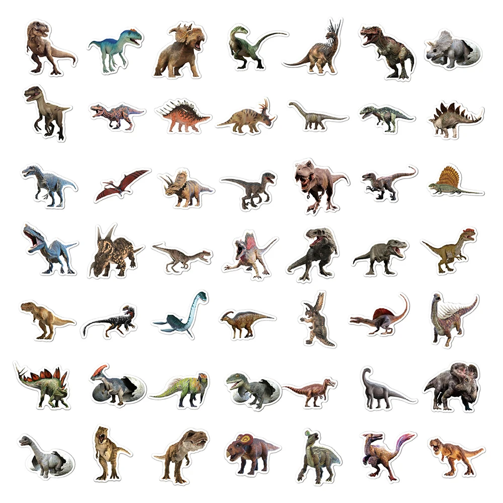 10/30/50/100pcs Cool Jurassic Park Movie Stickers Dinosaur Decals Skateboard Phone Laptop Luggage Car Waterproof Sticker Kid Toy