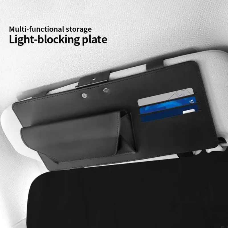 Car Visors Organizers With Glasses Holder And Document Storage Universal Direct Sun Visors Extender Panel R6FB