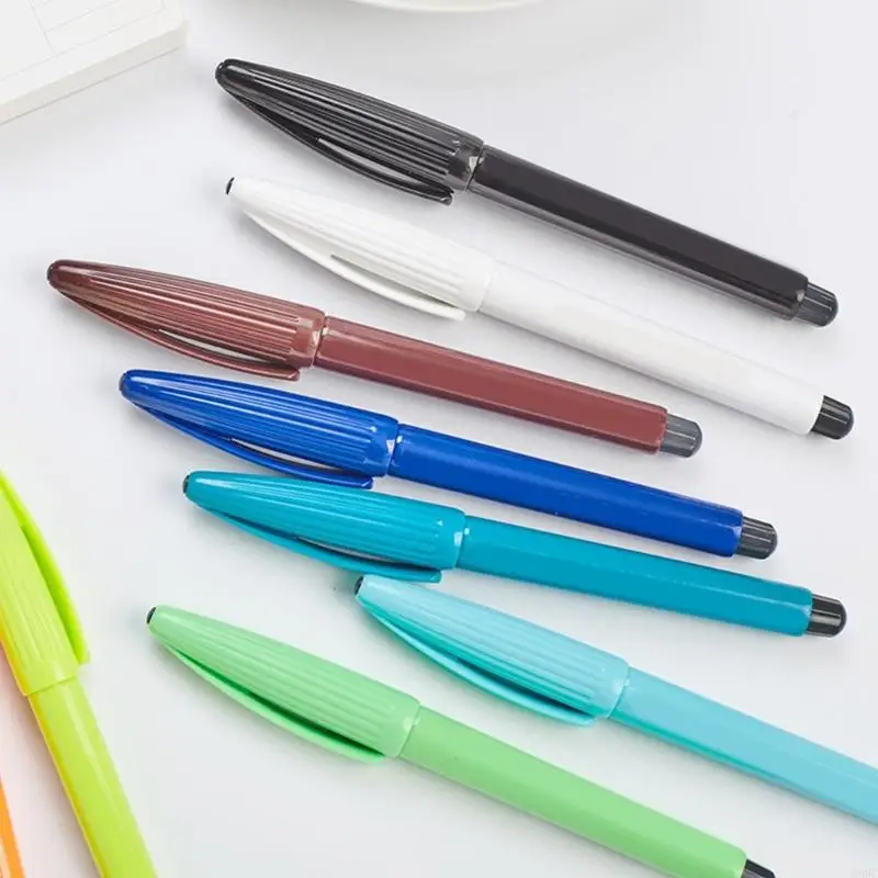 W89C 12 PCS PRISH PEN مجموعة ألوان مائية تلوين القلم بقلم 0.4 ملم محس