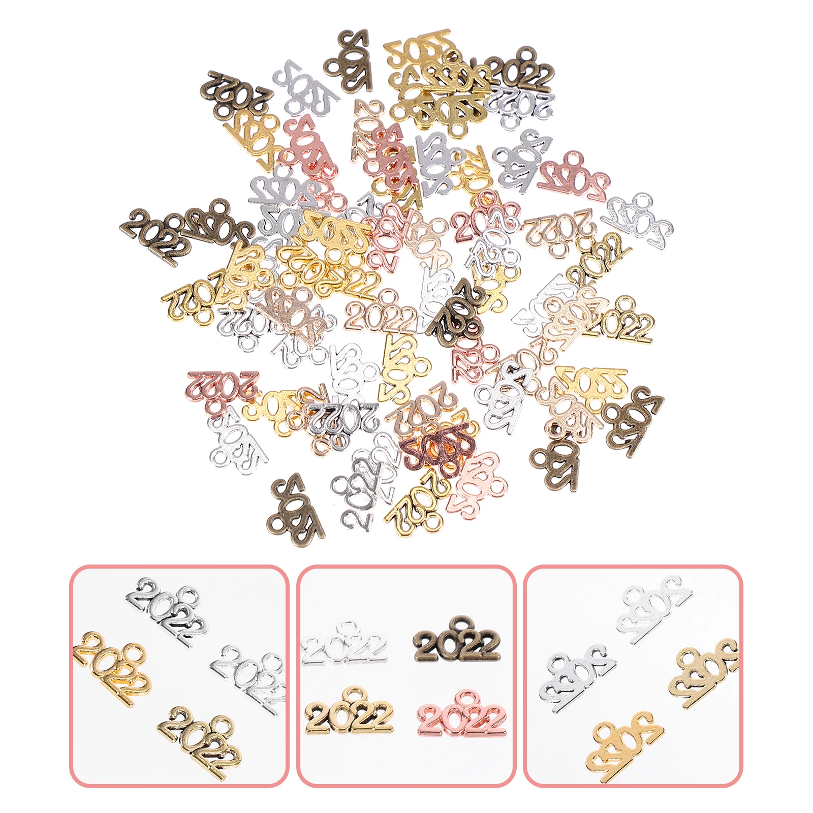 

140 Pcs Number Pendant Charms Bulk for Jewelry Making Large Earrings Pendants Necklaces