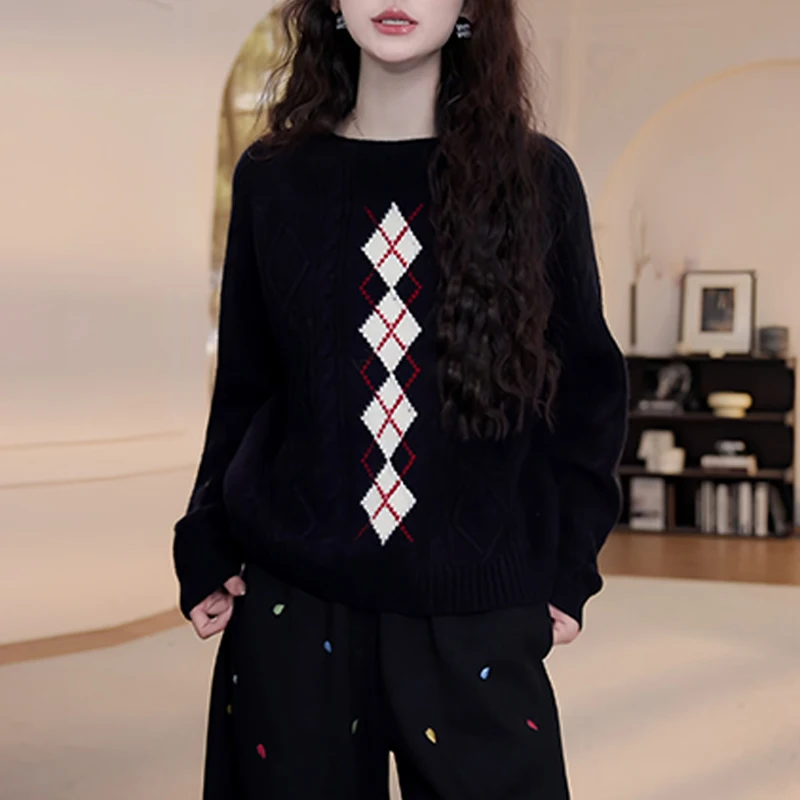 

Women's plus Size Knitwear Long Sve Hoodie Casual Ele Sle Autumn Winter New Arrival Belly Covering Comfortable Sweater