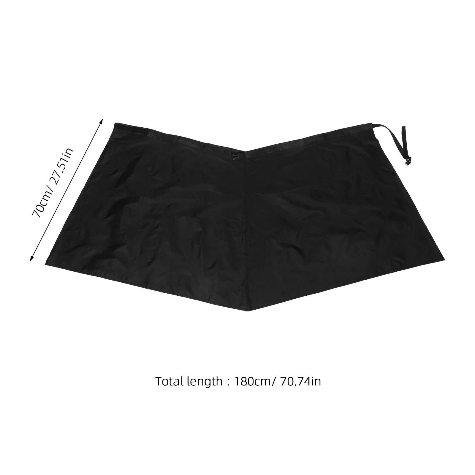 Rok Hujan Ringan Bahan Nilon Tahan Air untuk Mendaki, Setengah Apron untuk Petualangan Luar Ruangan, Tahan Angin, Ringkas dan Mudah Dilipat untuk Jalan Setapak