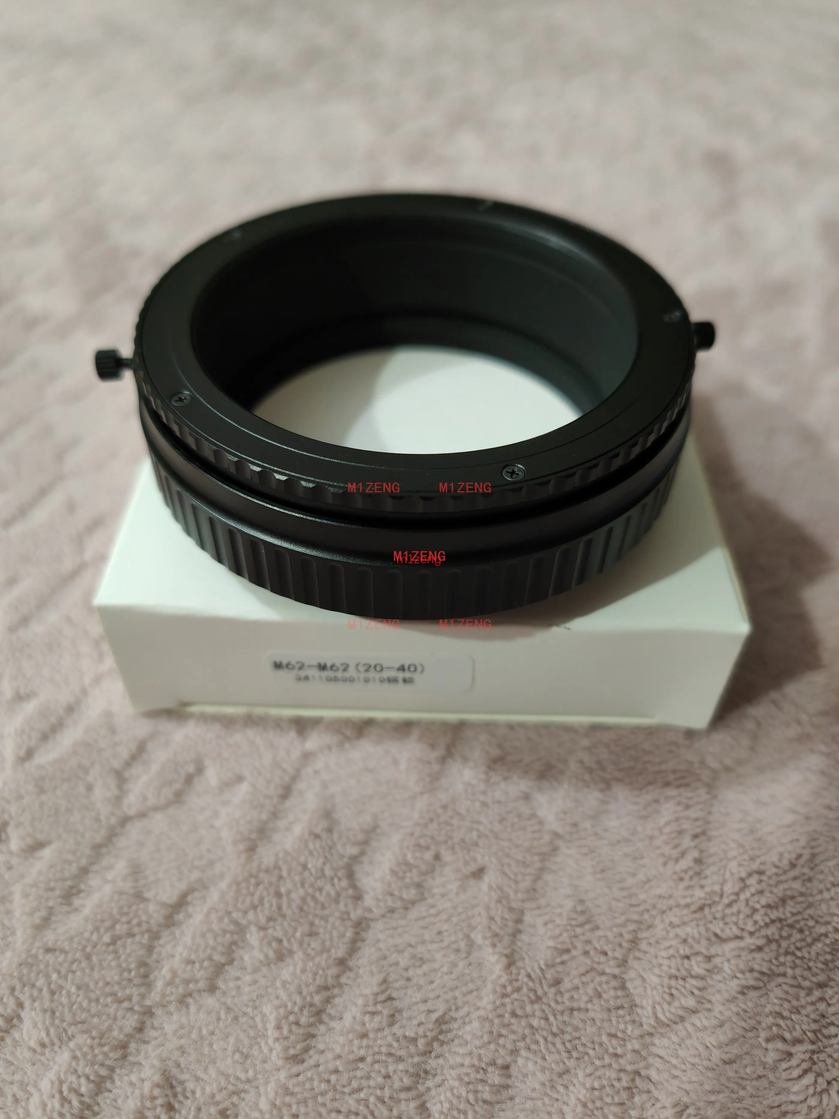 M62-M62 20-40 M62 to M62 Mount macro Focusing Helicoid Ring Adapter 20mm-40mm Macro Extension Tube for camera lens