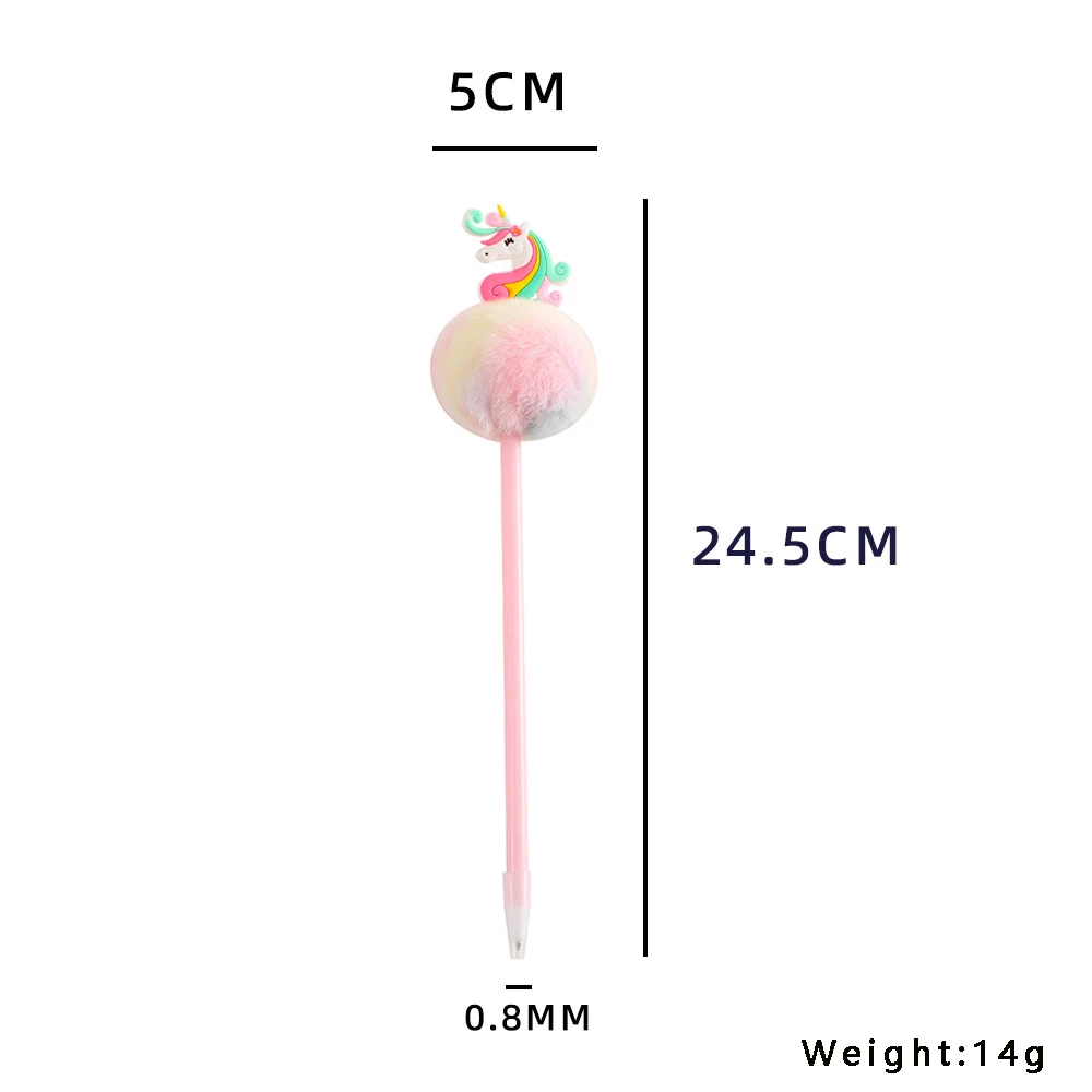 Kreskówka dla dzieci pluszowy długopis śliczny jednorożec prezent długopis konto ręczne długopis żelowy nagroda studencka prezent artykuły