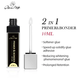 GLAMLASH 10ml 2in1 Primer Lashes Super Bonder For Eyelash Extension Private Label Grafting Eyelash Glue Quick Drying Long Last