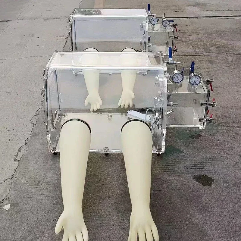 

«Цновая лабораторная акриловая толщина 10 мм, 15 мм, 35 мм, прозрачная вакуумная перчаточная коробка с дополнительными размерами рабочей коробки из плексигласа