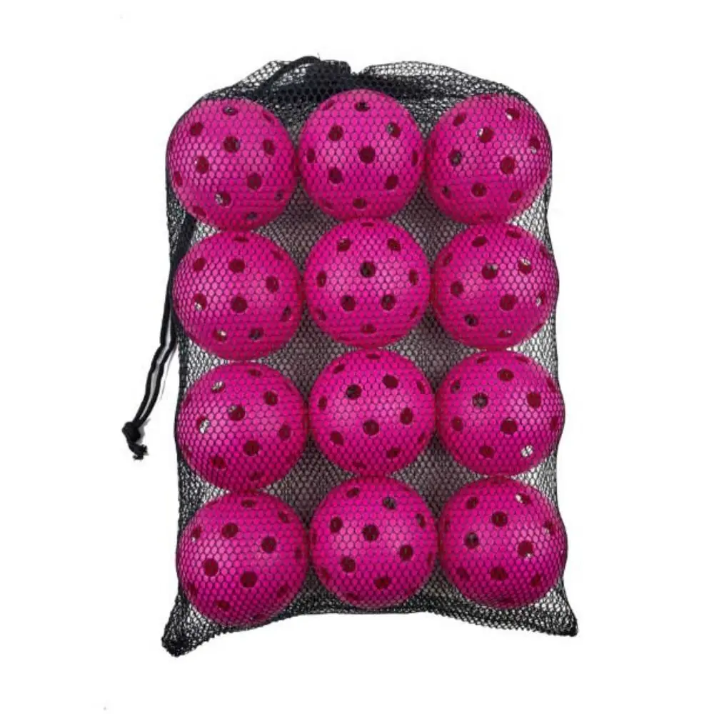 Bright Colors 74MM Pickleball Good Performance 26g Per Ball 40 Holes Pickleball Standard High Visibility