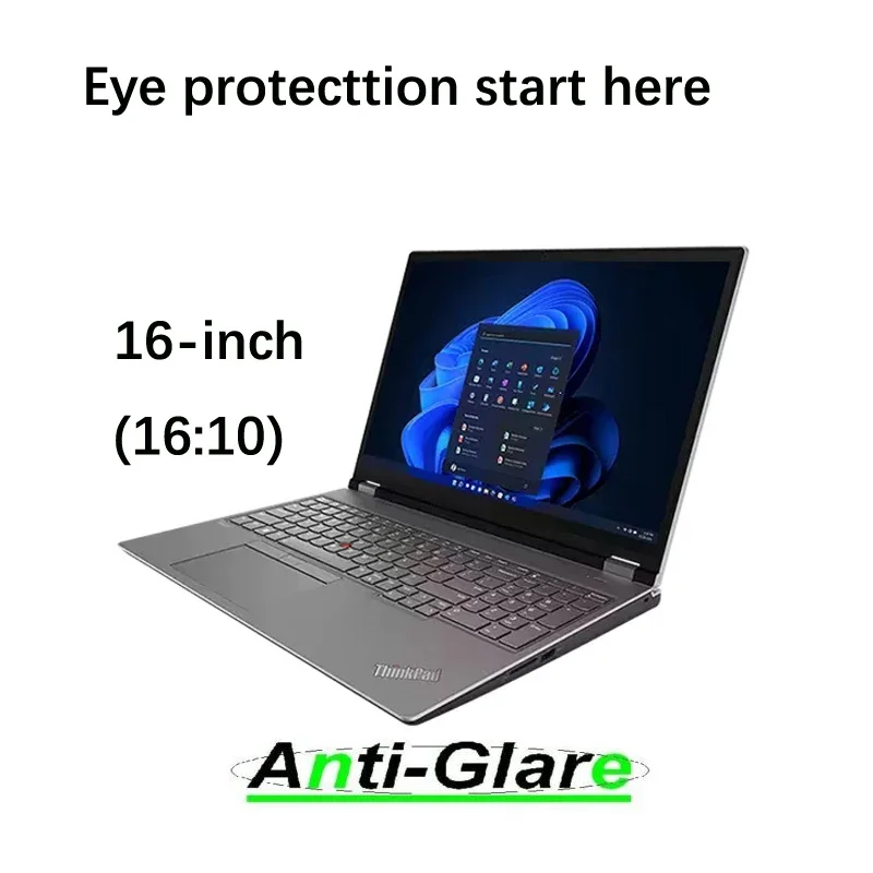 

2X Anti Blue Light and Anti Glare Screen Protector Guard for Lenovo ThinkPad P16 Gen 2/ P16s Gen 2/ P16s AMD G2 16" Laptop 16:10