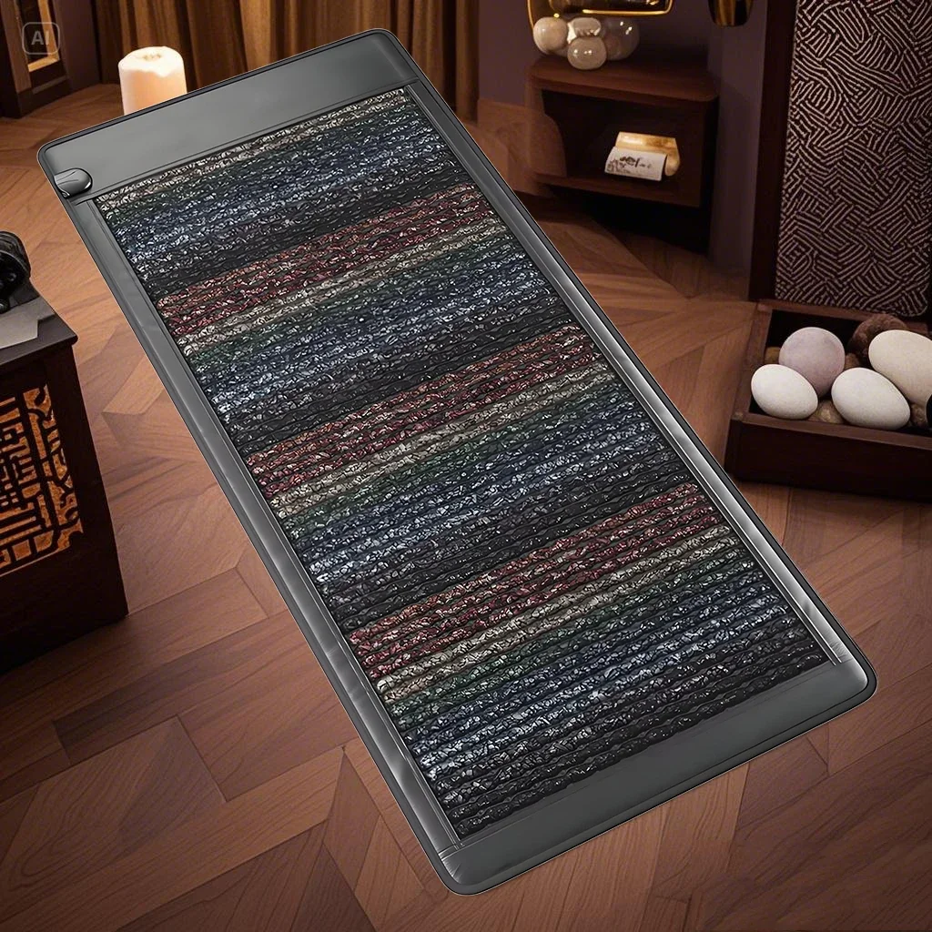 

7 Color Crystal Healing Massage Heating Pad PEMF Schumann Therapy Photon Energy Mattress 150x50cm Relieves Back Pain BeautySalon