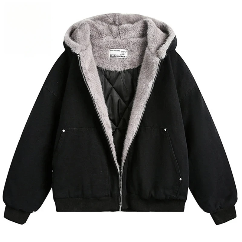 

Мужские зимние куртки, утепленные плюшевые теплые парки, пальто, винтажные стеганые куртки большого размера, уличная одежда, куртки в стиле Харадзюку в стиле хип-хоп, верхняя одежда