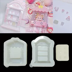 Book Shelf Epoxy Resin Mold Jewelry Mold Jewelry Accessories DIY Handcraft Mould Silicone Storage Shelf