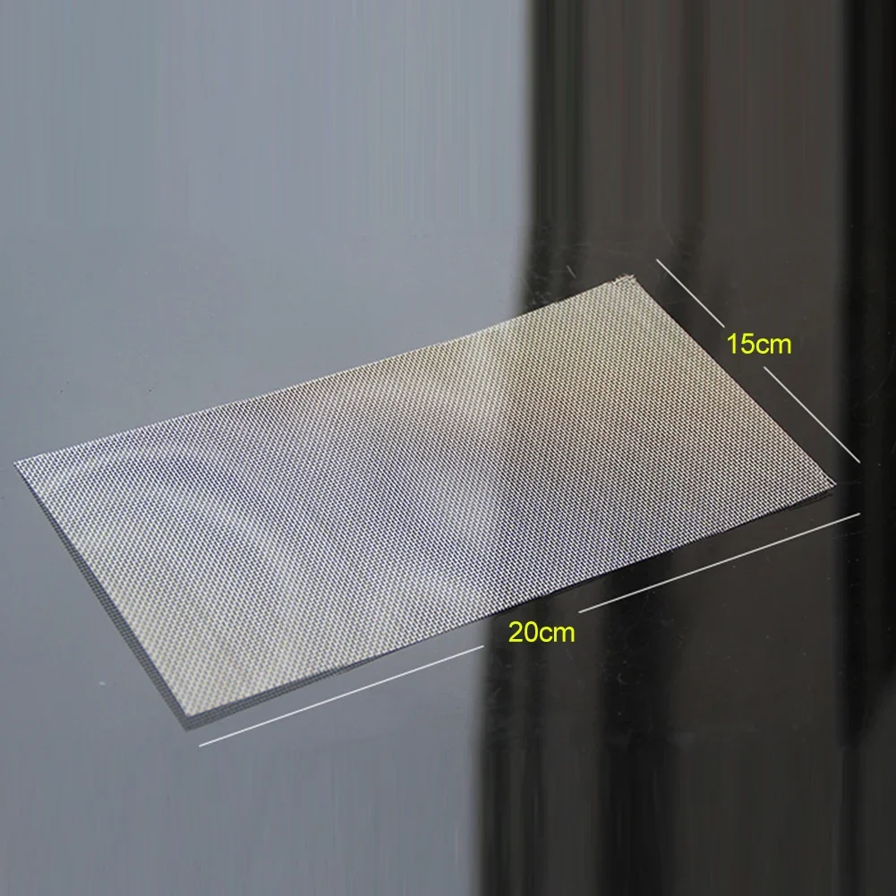 Automobile Bumper Stainless Steel Repair Mesh Plastic Crack Repair Mesh Welding Wire Mesh Net For Bumper Body Hood Vents 15x20cm