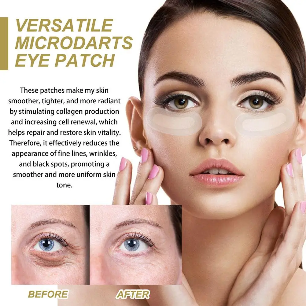 1/5 Pair Hyaluronic acid microneedles Eye patches anti-wrinkle, fade, dark circles Rejuvenating The Skin