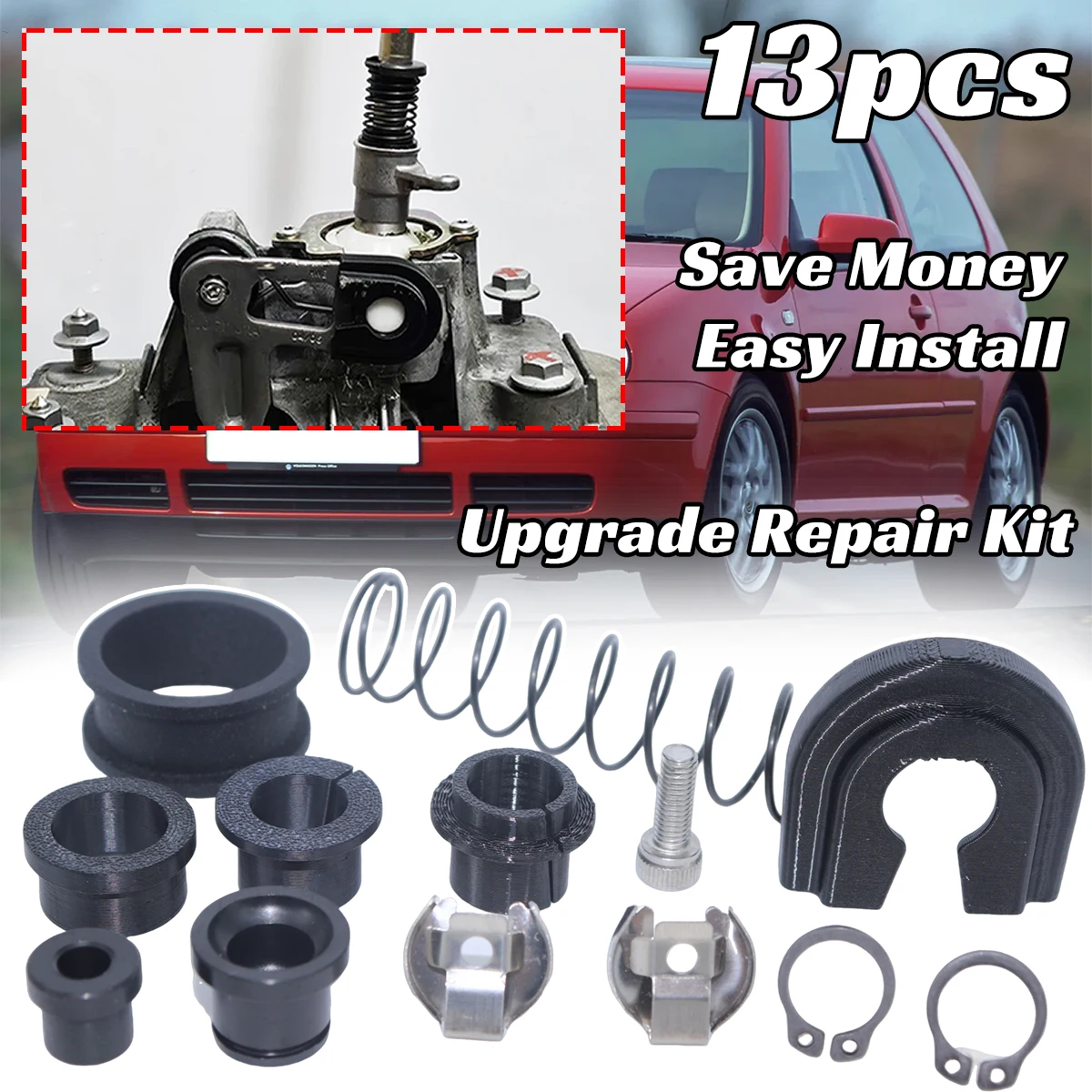 

Обновленный ремонтный комплект коробки передач MT Trans Shifter Bushiing Gear Getter рычаг заднего хода для VW Golf Seat Leon Skoda Octavia 1U 2001-2011