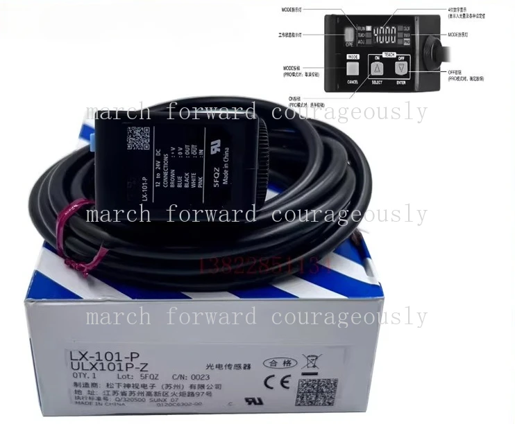 Sensor de marcação colorida original LX-101-P para Panasonic com saída PNP, novo e original.