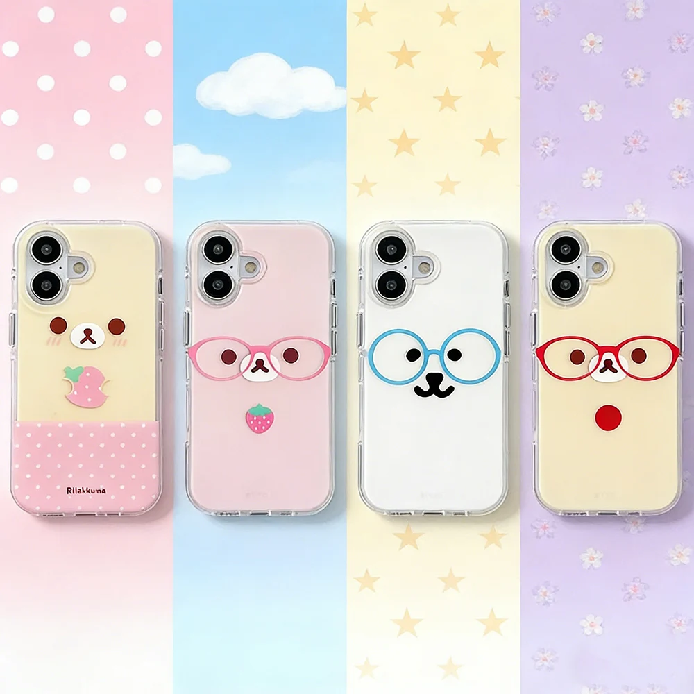 Niedliche Bären-Handyhülle für Xiaomi Redmi Note 15 14 13 12 12s 11 11s 10 9 9s 8 7 Pro Plus 4G 5G Feder-Textur Rückseiten-Cover