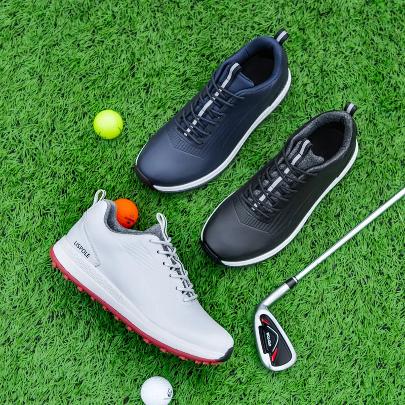 2024 Comfortable Golf Shoes Men Big Size 39-48 Professional Golf Spikeless Sneakers Non-Slip Waterproof Golfer Walking Footwear