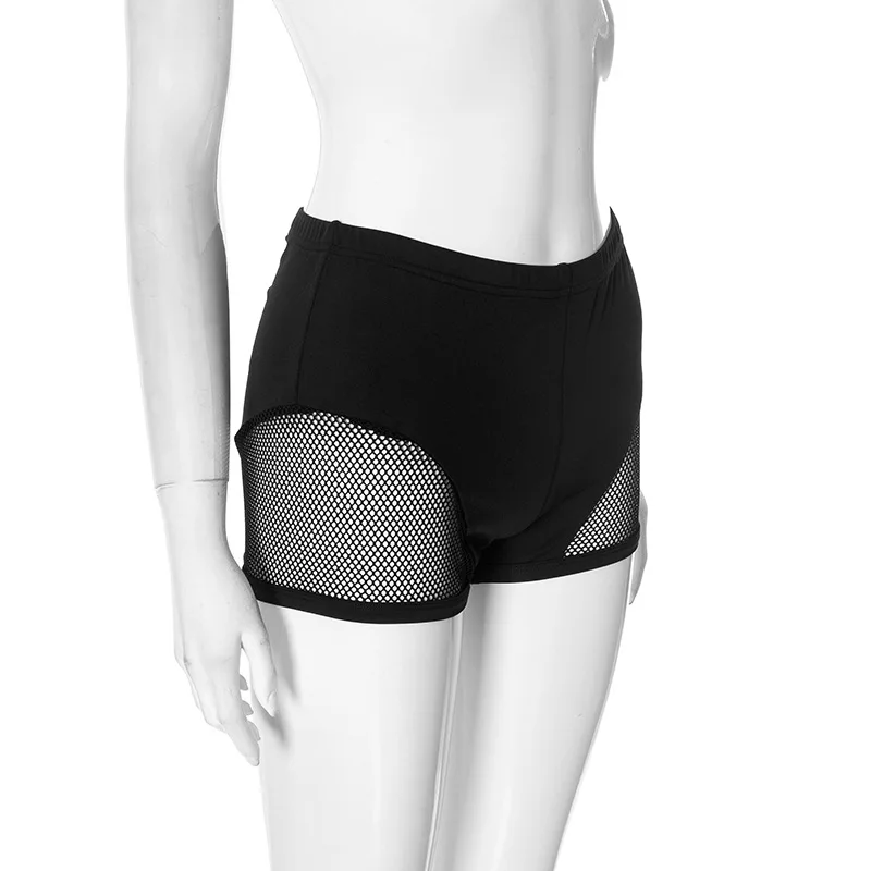 BKLD Female New Fishnet Patchwork Hollow Out Sexy Night Club Outfits High Waisted Stage Bar Performance Shorts Women Clothing