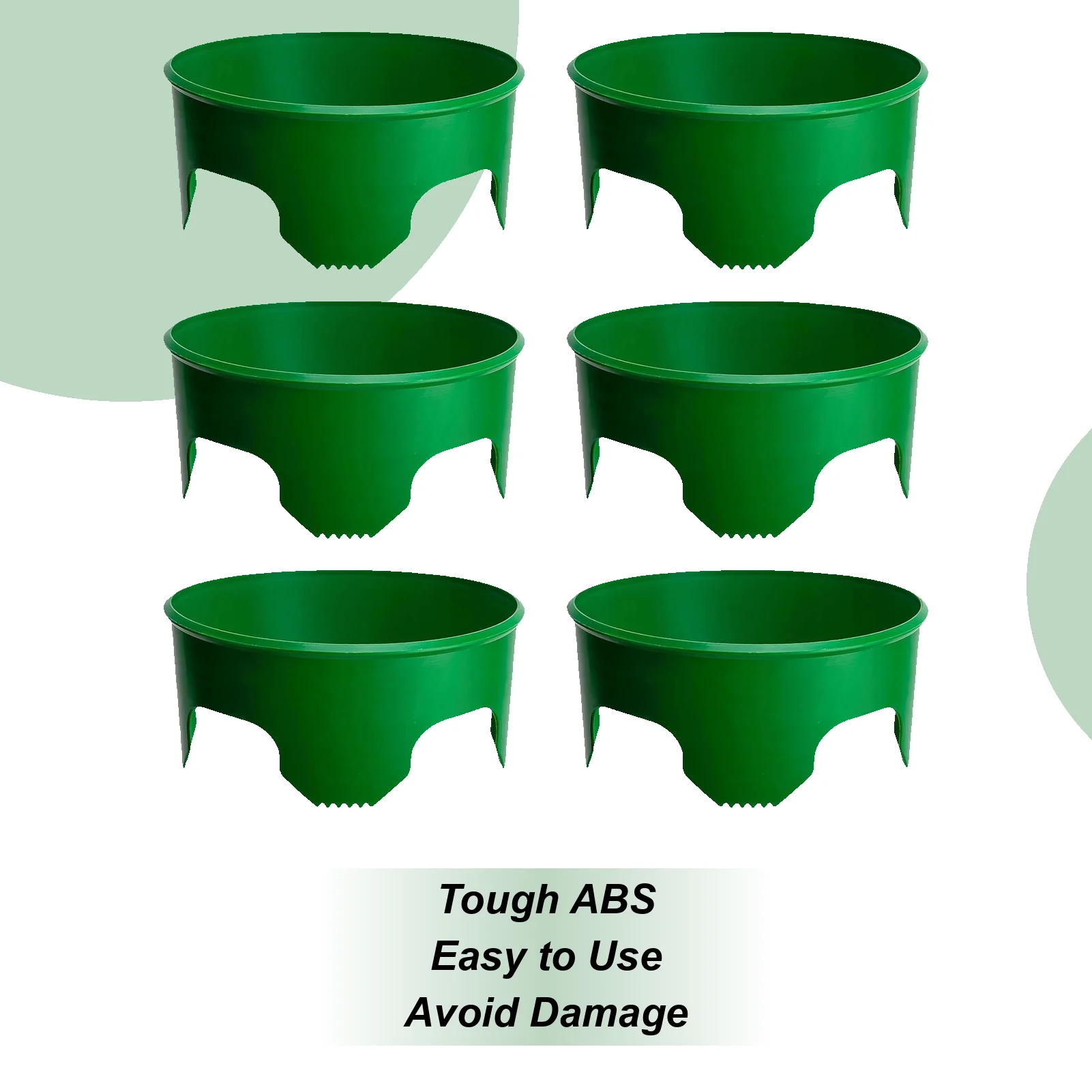 

Planting Rings For Garden 6 Pieces Water Saver Decorative Protective Ring For Outdoor Lawn Yard Greenhouse Vegetable Shrub