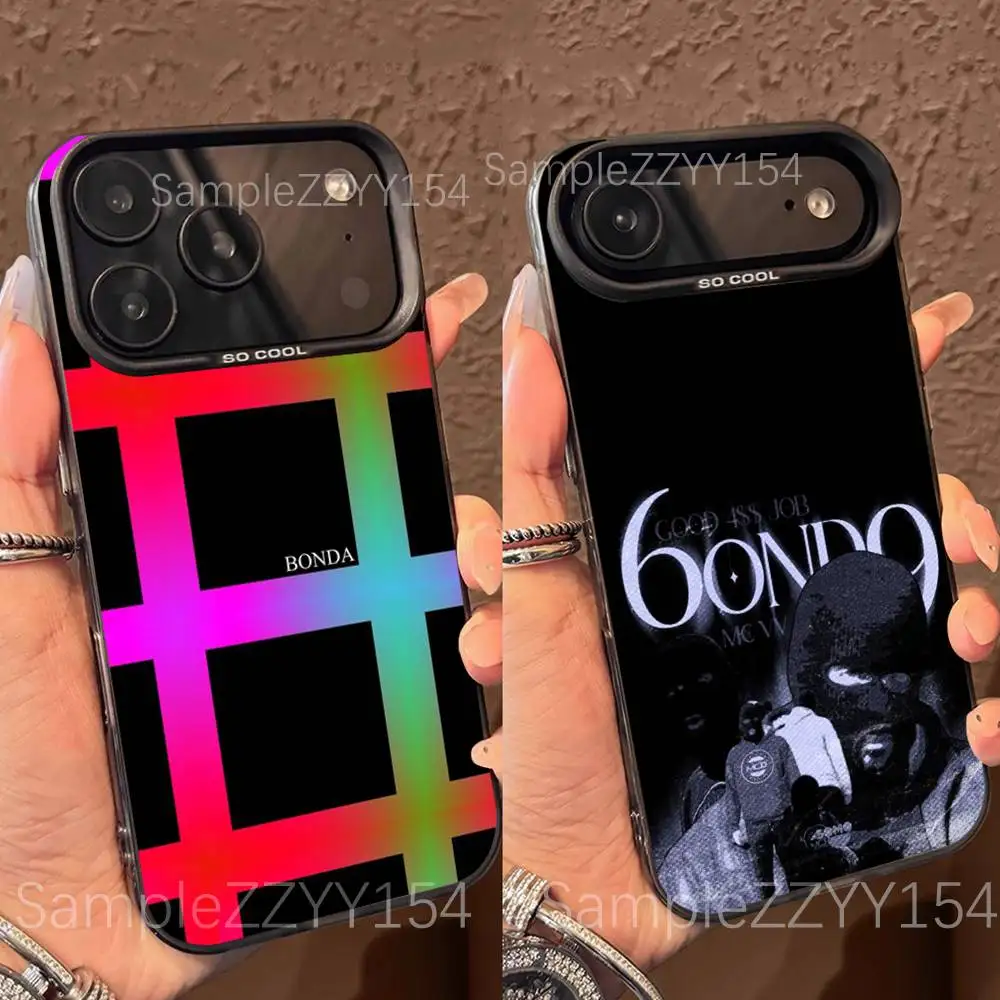 

BONDA Zutaten Phone Case For iPhone 17,16,15,14,13,12,X,8,Pro,Max,Plus,E,SE4,Air,Mini Black IMD Matte