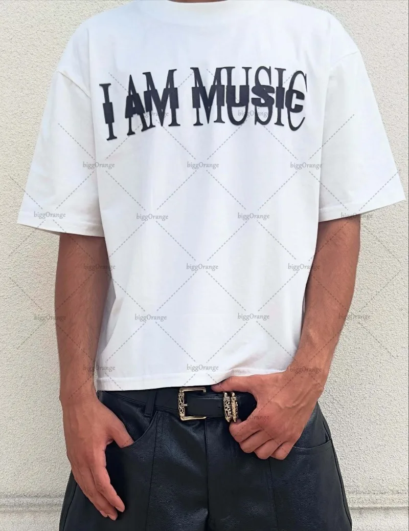 

Летняя хлопковая футболка в стиле хип-хоп Harajuku с буквенным принтом, мужская футболка с круглым вырезом Y2K, новый повседневный винтажный свободный женский топ High Street