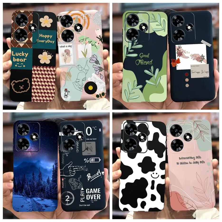 For Infinix Hot 30 Case 2023 New Stylish Art Painted Cover Soft Slim Phone Case For Infinix Hot 30i Hot30 Hot 30 Play NFC Bumper