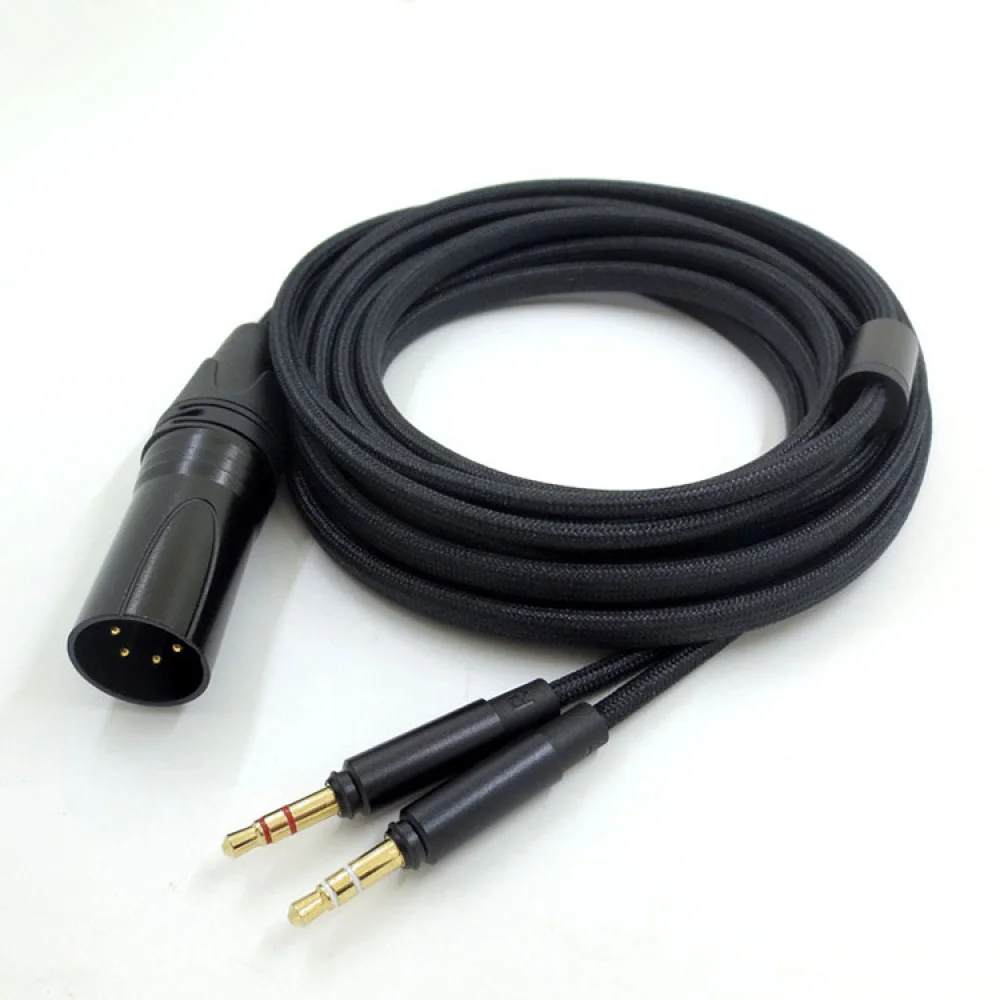 Dual 3.5MM Plug / 4-Core XLR Canon Head Headphone Cable/ 6.35mm Adapter for Paya T1(2nd/3rd) /T5 For Amilo Canon Balance Headset