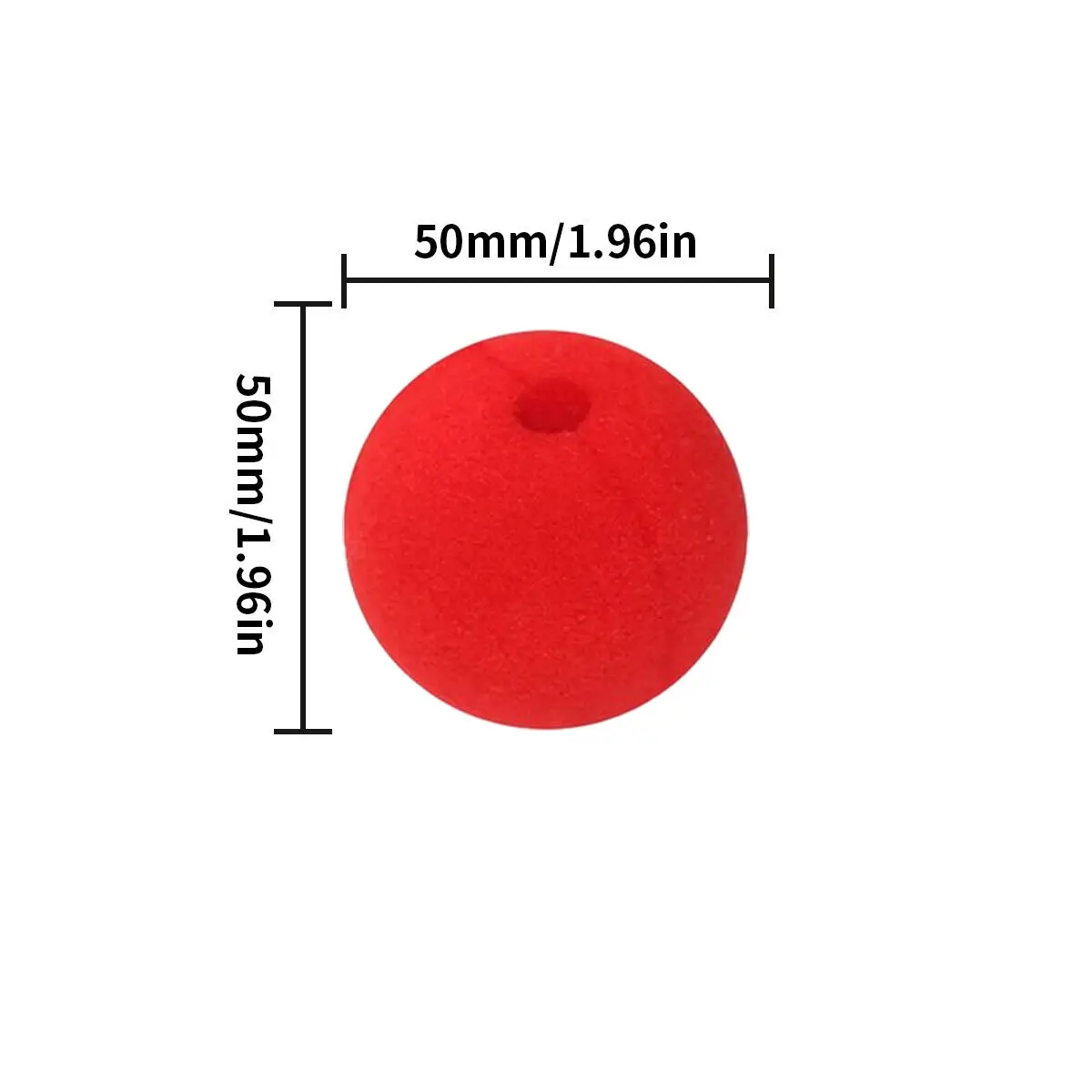 1-100pcs Red Sponge Clown Nose Circus Cosplay Halloween Costume Festival Make Up Clown Nose Supplies Party Wedding Decoration