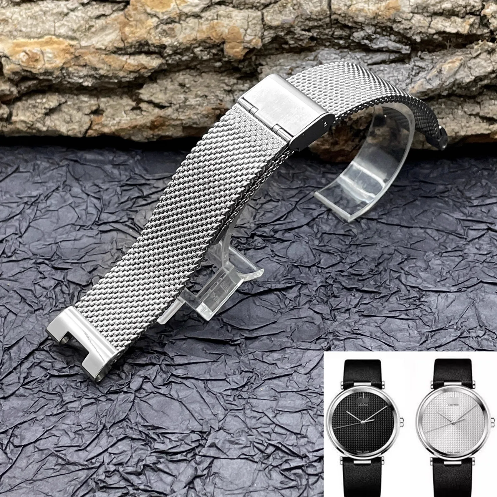 

Compatible with CK strap K1S21120 K1S21102 KIS2150 Milan steel strap accessories