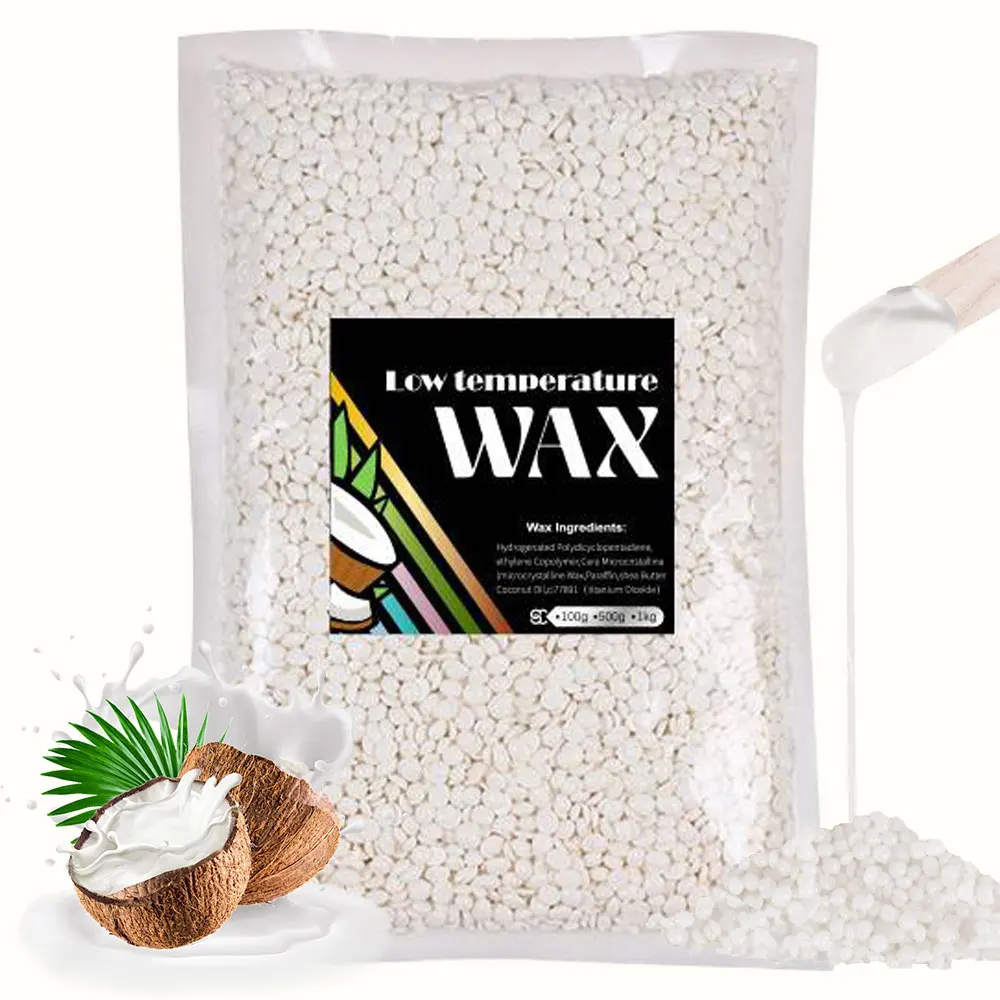 100/500g Hot Film Painless Waxing Beads Depilatory Wax Beans Hard Wax Beans Heating Wax Machine Bikini Face Body Hair Removal