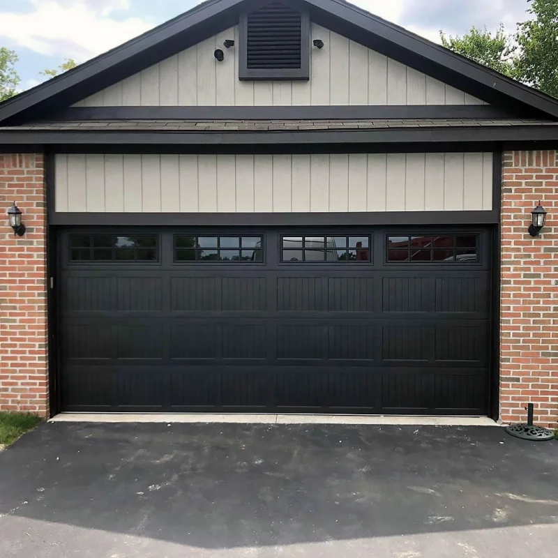 Factory Wholesale Large Size Sectional Remote Control Garage Door Bulletproof Heavy Duty Garage Door Aluminum Alloy Garage Door