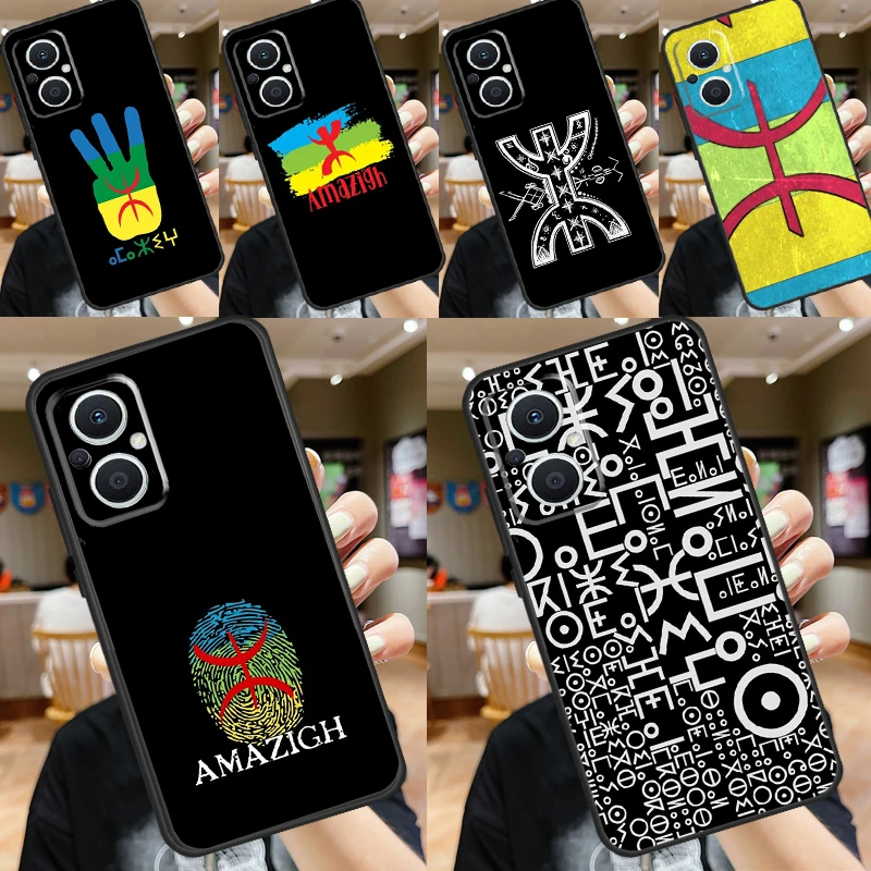 Amazigh Symbol Berber Academy Case For OPPO Reno 11 F 10 Pro 4Z 5Z 8T 4 5 6 7 8 Lite OPPO Find X6 Pro X2 X3 X5 Lite Cover