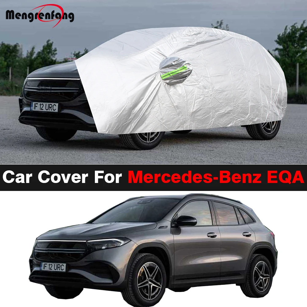 Full Car Cover For Mercedes Benz H243 EQA 250 300 350 2021-2025 Outdoor Sun Anti-UV Rain Snow Wind Prevent Dustproof SUV Cover