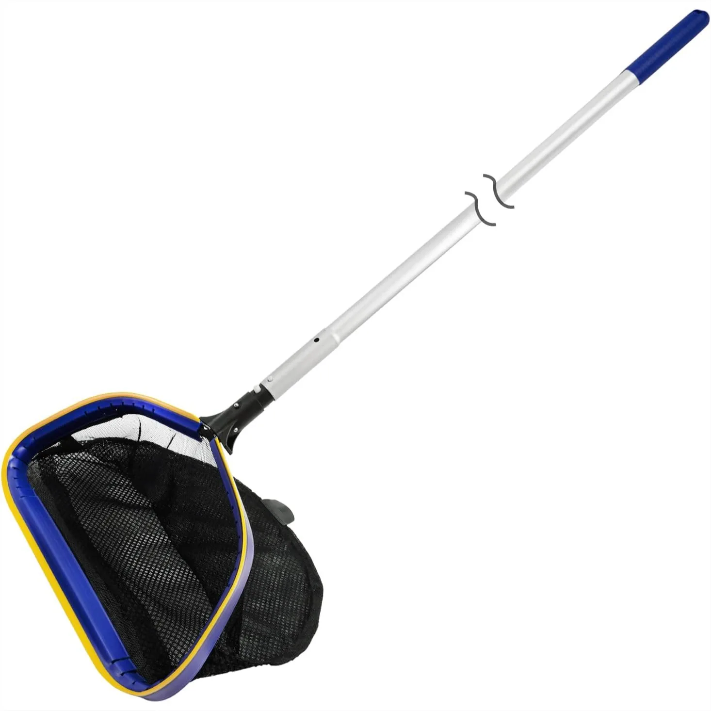 

Pool Skimmer Net with 10ft Adjustable Pole & Fine Mesh Bag for Above Ground Inground Swimming Pools