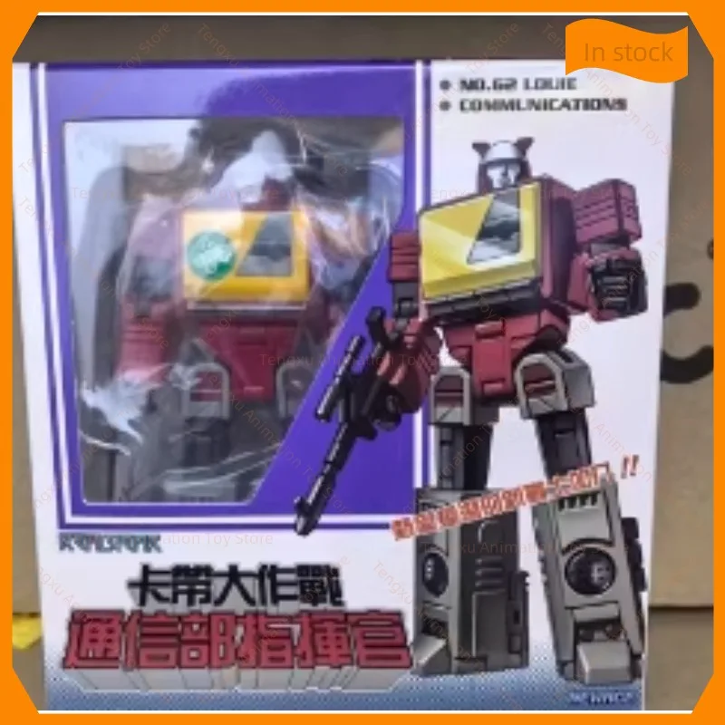 【شحن على مدار 24 ساعة】 ألعاب متحولة NA H62 Blaster Louie G1 مجسم حركة صغير الحجم مع صندوق