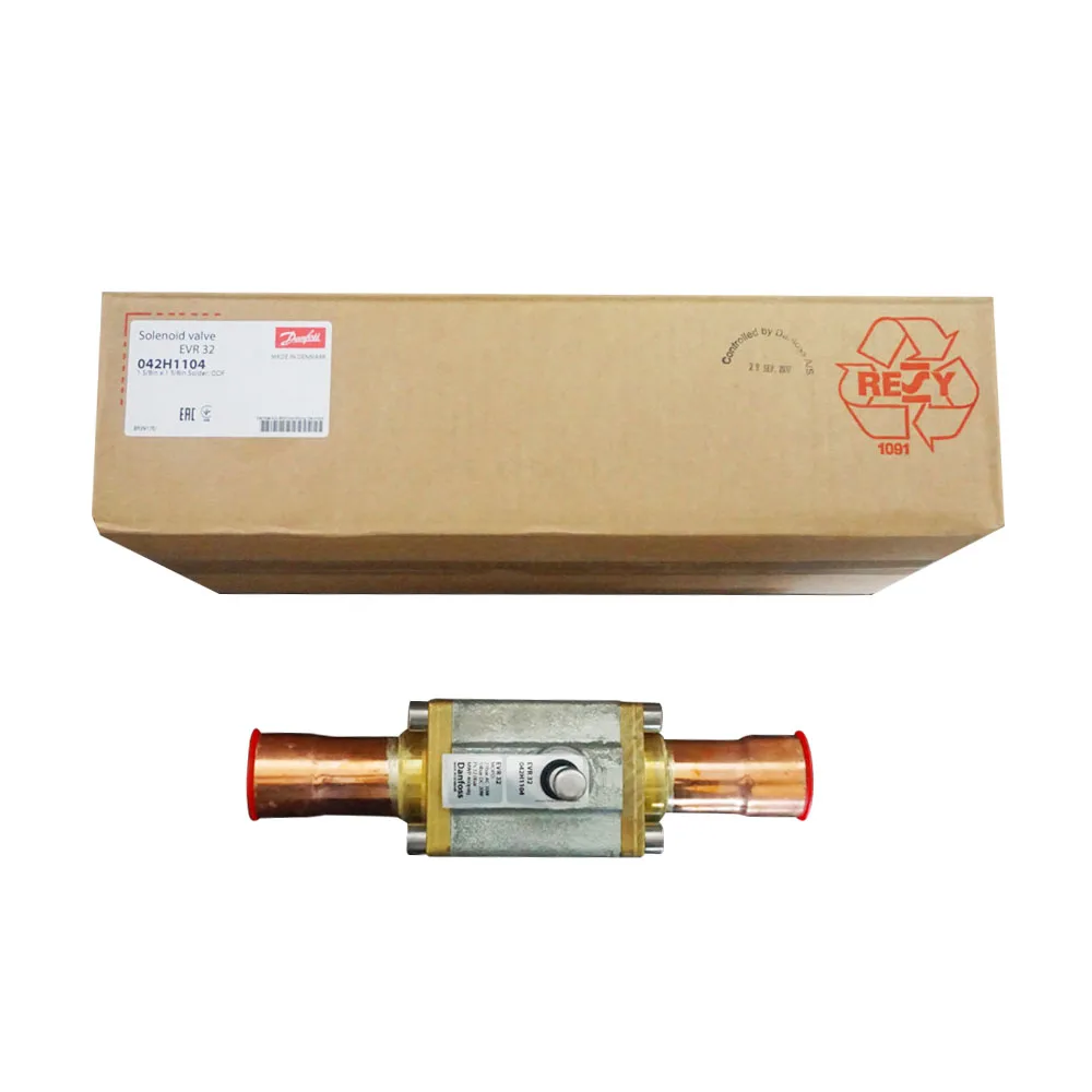 EVR32 042H1104 válvula solenoide 1-5/8 tamaño de conexión 018F6701 bobina 220/230V 50Hz 12W producto en la categoría válvulas