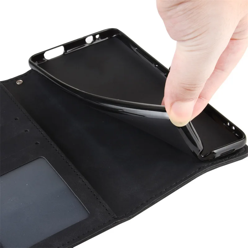 Dla Shark Blackview 8 skórzane etui z klapką skóra Retro luksusowy portfel na karty stojak na książkę pełne 360 pokrowiec na etui na telefony Blackview Shark8 — zdjęcie 4