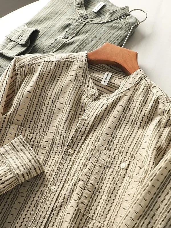 

Спецодежда American Sle irt, мужская полосатая молодежная цветная блузка, классическая осенне-весенняя повседневная длинная свеч на пуговицах, полиэфирное волокно