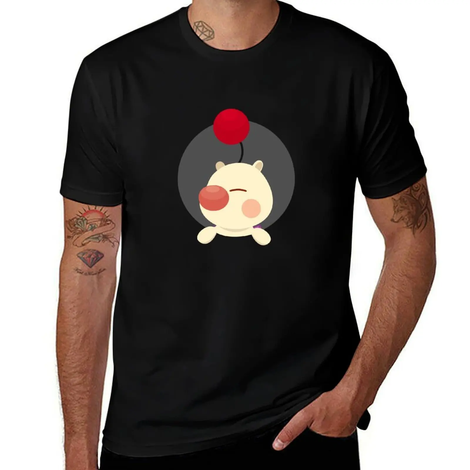 

Cute Moogle T-Shirt man t shirt heavy cotton t shirts for man pack white T-Shirt
