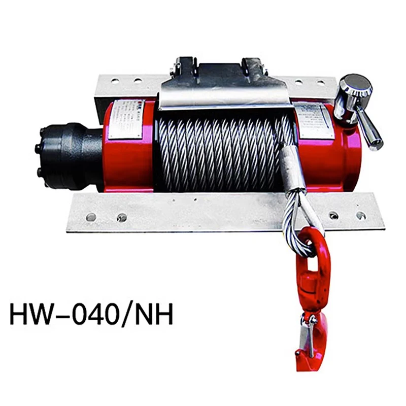 

4T Hydraulic Winch is Equipped With Double Balance Valve block, small size, large pulling force, high speed and large braking