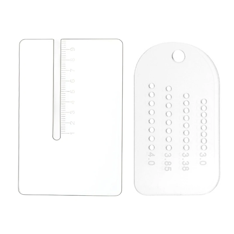 A9LB Klare Acryl-Stanzhilfeplatte für Leder-Lochstanzen, Leder-Nähhilfeplatte, Leder-Stanzhilfeplatten-Werkzeug