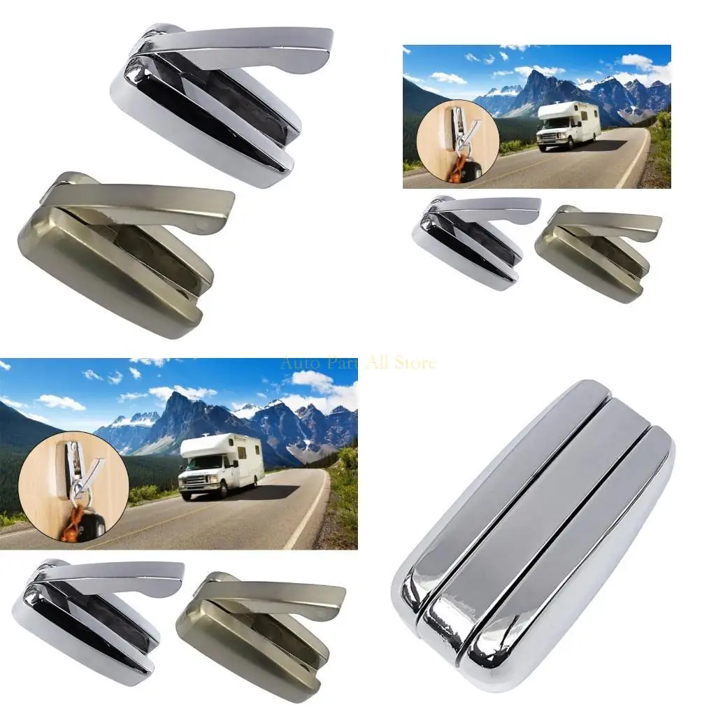

J0MA RV Towel Hook Camper-Caravan Motorhome Accessories Zinc Alloy Brushed Tall Hook Key-Cap Coat Hooks Parts Car Accessories